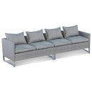 2 Pieces Patio Furniture Sofa Set with Cushions and Sofa Clips by LJGDeals