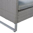 2 Pieces Patio Furniture Sofa Set with Cushions and Sofa Clips by LJGDeals