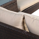 2 Pieces Patio Furniture Sofa Set with Cushions and Sofa Clips by LJGDeals