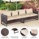 2 Pieces Patio Furniture Sofa Set with Cushions and Sofa Clips by LJGDeals