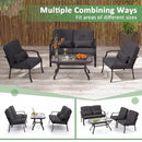 Patio Metal Dining Chairs with Cushions - Set of 2 by LJGDeals