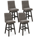 Set of 2 360¬∞ Swivel Bar Stool with Rubber Wood Legs Footrest by LJGDeals