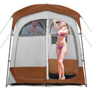 2 Rooms Oversize Privacy Shower Tent with Removable Rain Fly and Inside Pocket by LJGDeals