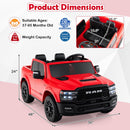 2 Seater 24V Ride on Toy for Big Kids Licensed Ram Truck with Remote and Music