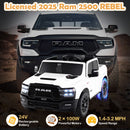 2 Seater 24V Ride on Toy for Big Kids Licensed Ram Truck with Remote and Music
