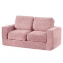 2-Seater Floor Couch Loveseat Foam Sofa with Removable Corduroy Cover by LJGDeals
