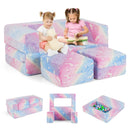 2 Seater Kids Play Couch with Removable and Machine Washable Flannel Cover by LJGDeals