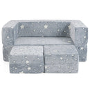 2 Seater Kids Play Couch with Removable and Machine Washable Flannel Cover by LJGDeals