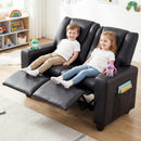 2-Seater Kids Recliner Double Toddler Sofa Chair with 2 Cup Holders