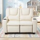 2-Seater Kids Recliner Double Toddler Sofa Chair with 2 Cup Holders by LJGDeals