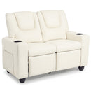 2-Seater Kids Recliner Double Toddler Sofa Chair with 2 Cup Holders