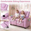 2-Seater Kids Recliner Double Toddler Sofa Chair with 2 Cup Holders by DirectDeals