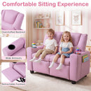 2-Seater Kids Recliner Double Toddler Sofa Chair with 2 Cup Holders