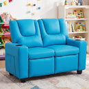 2-Seater Kids Recliner Double Toddler Sofa Chair with 2 Cup Holders