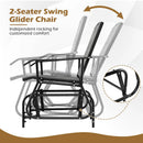 2-Seater Outdoor Glider Bench with Center Table by DirectDeals