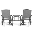 2-Seater Outdoor Glider Bench with Center Table by LJGDeals