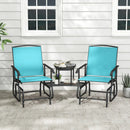 2-Seater Outdoor Glider Bench with Center Table by DirectDeals