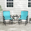 2-Seater Outdoor Glider Bench with Center Table by LJGDeals