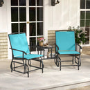 2-Seater Outdoor Glider Bench with Center Table by LJGDeals