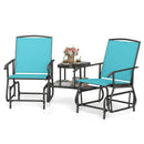 2-Seater Outdoor Glider Bench with Center Table by LJGDeals
