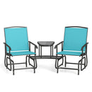 2-Seater Outdoor Glider Bench with Center Table by LJGDeals