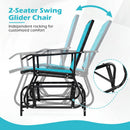2-Seater Outdoor Glider Bench with Center Table by LJGDeals