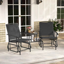 2-Seater Outdoor Glider Bench with Center Table by LJGDeals
