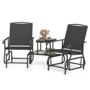 2-Seater Outdoor Glider Bench with Center Table by LJGDeals