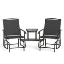 2-Seater Outdoor Glider Bench with Center Table by LJGDeals
