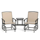 2-Seater Outdoor Glider Bench with Center Table by LJGDeals