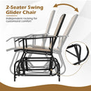 2-Seater Outdoor Glider Bench with Center Table by LJGDeals