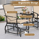 2-Seater Outdoor Glider Bench with Center Table by LJGDeals