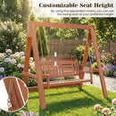 2-Seater Porch Swing with Stand and Adjustable Chains by LJGDeals