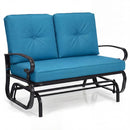 2 Seats Outdoor Swing Glider Chair with C by LJGDeals