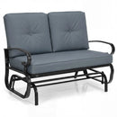 2 Seats Outdoor Swing Glider Chair with C by LJGDeals