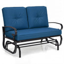 2 Seats Outdoor Swing Glider Chair with C by LJGDeals