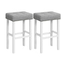 2 Pieces Counter Height Bar Stools with Sponge Padded Cushion by LJGDeals