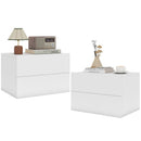 Wall Mounted Floating Nightstand with 2 Drawers