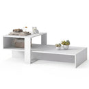 2-Tier Coffee Table with Open Storage Shelf by LJGDeals