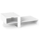 2-Tier Coffee Table with Open Storage Shelf by DirectDeals