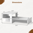 2-Tier Coffee Table with Open Storage Shelf by LJGDeals