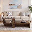 2-Tier Coffee Table with Open Storage Shelf by LJGDeals