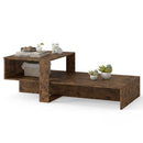 2-Tier Coffee Table with Open Storage Shelf by LJGDeals