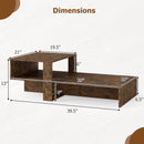 2-Tier Coffee Table with Open Storage Shelf by LJGDeals