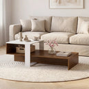 2-Tier Coffee Table with Open Storage Shelf by LJGDeals