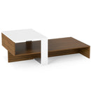 2-Tier Coffee Table with Open Storage Shelf by LJGDeals