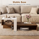 2-Tier Coffee Table with Open Storage Shelf by LJGDeals