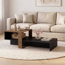 2-Tier Coffee Table with Open Storage Shelf by LJGDeals