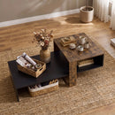 2-Tier Coffee Table with Open Storage Shelf by LJGDeals