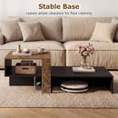 2-Tier Coffee Table with Open Storage Shelf by LJGDeals
